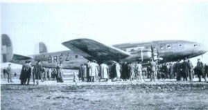 21 Novembre 1948 quadrimotore Breda Zapata atterra a Malpensa