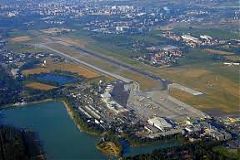 Immagine d'insieme dell'aeroporto con l'Idroscalo